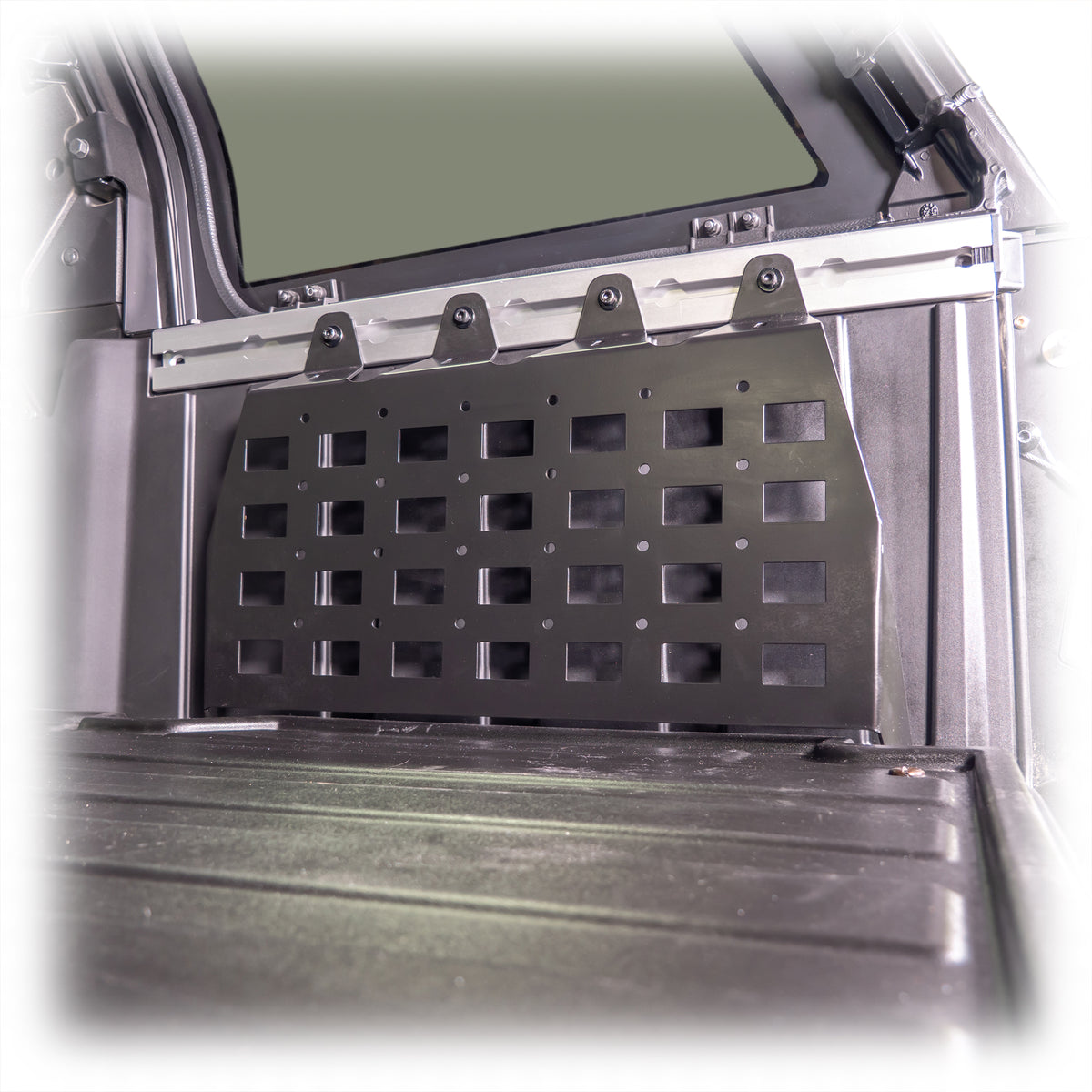 Rear cargo molle panel kit for Polaris utility vehicle