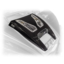 Load image into Gallery viewer, High impact ABS hood scoop for 2024+ Maverick R with aluminum trim plates and hex mesh