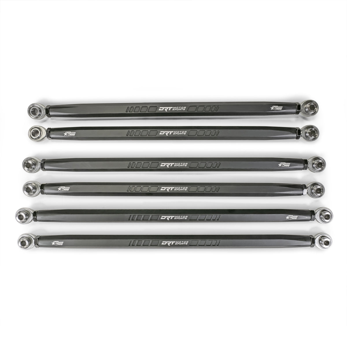 Hex bar radius rod kit, aerospace-grade 6061-T6 aluminum, left/right adjustable for Maverick R