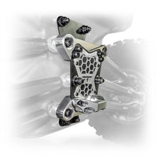 Load image into Gallery viewer, DRT Can-Am Maverick X3 2017+ Billet Aluminum 3-PC Radius Rod Plate Kit Front side view