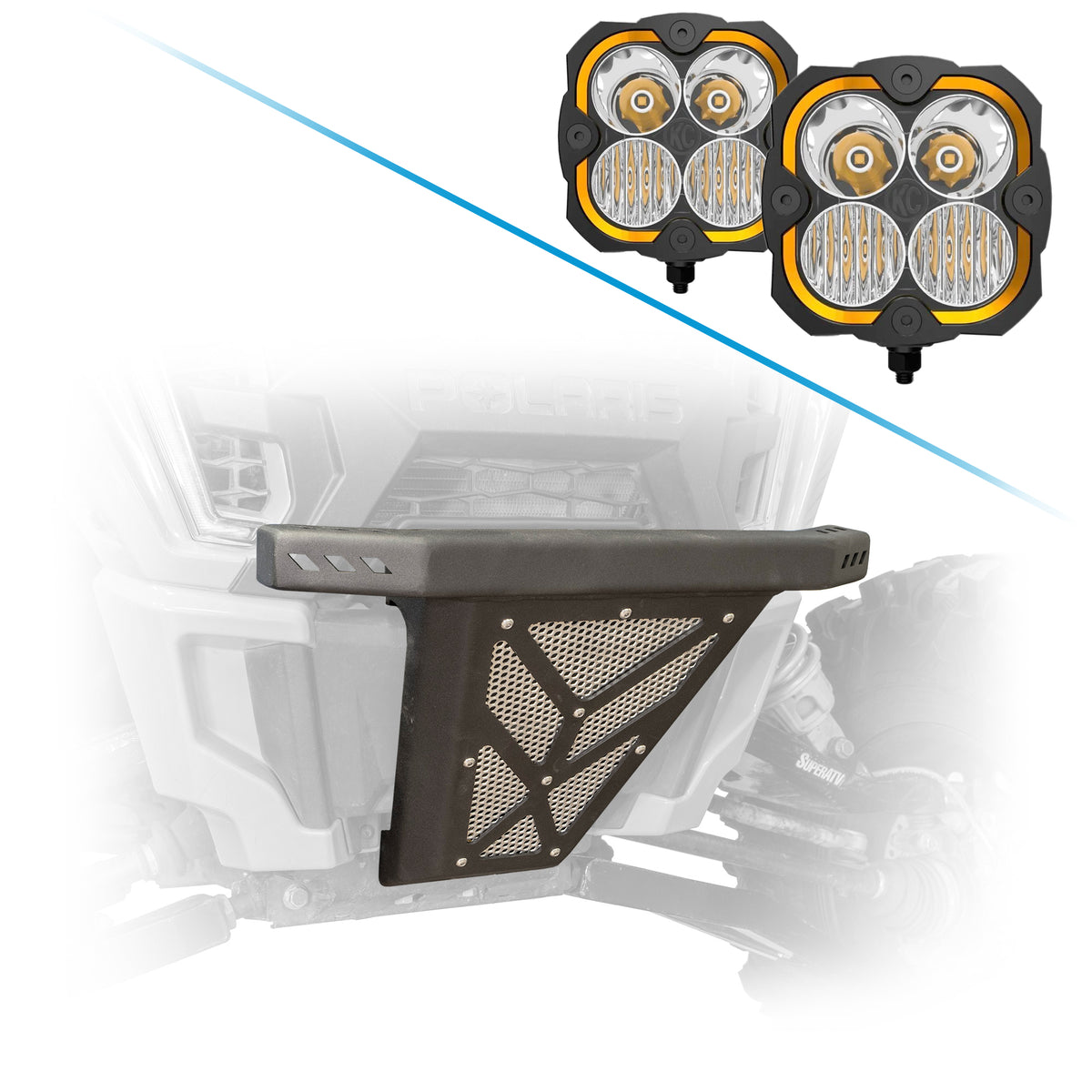Lights options for the RZR XP 1000 front bumper
