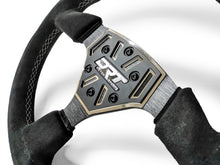 Load image into Gallery viewer, Details of a Round utv steering wheel in suede finish