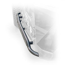 Load image into Gallery viewer, Top view of black DRT rock rail installed on Can‑Am Maverick X3 2‑door