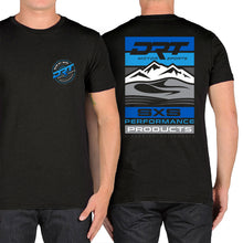 Load image into Gallery viewer, Front/Back view of a motorsport-inspired T-shirt with clean lines