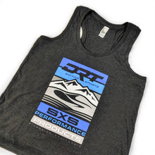 Load image into Gallery viewer, Close-up of neckline and stitching on a classic motorsport women's tank