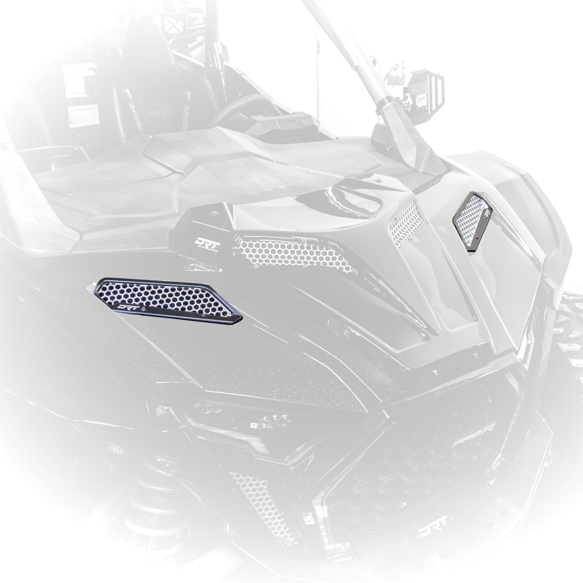 DRT Motorsports Billet Aluminum Front Fender Intake Mesh Kit for Polar