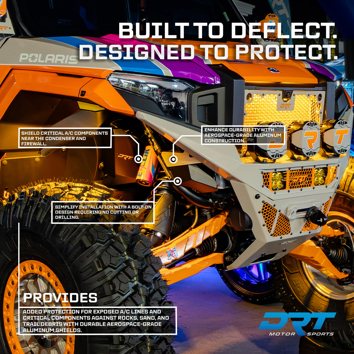 Front A/C Line Protection (2 PC) Kit for Polaris 2024+ Xpedition