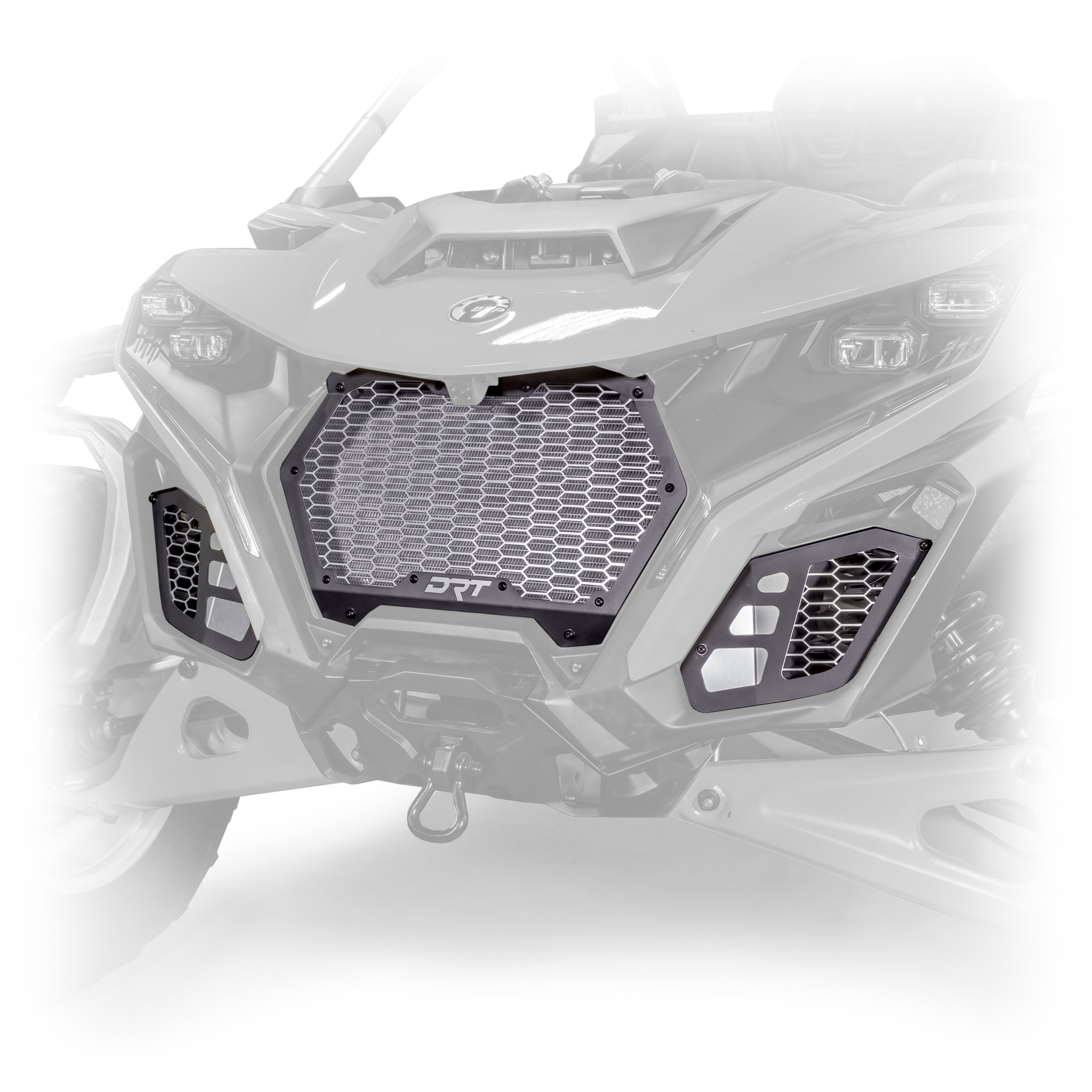 DRT Maverick R Front Grill Kit | CNC-Aluminum Face Upgrade