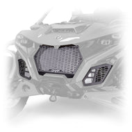 Front grill kit for Can-Am Maverick R 2024+, laser-cut 6061-T6 aluminum, powder-coated semi-gloss black