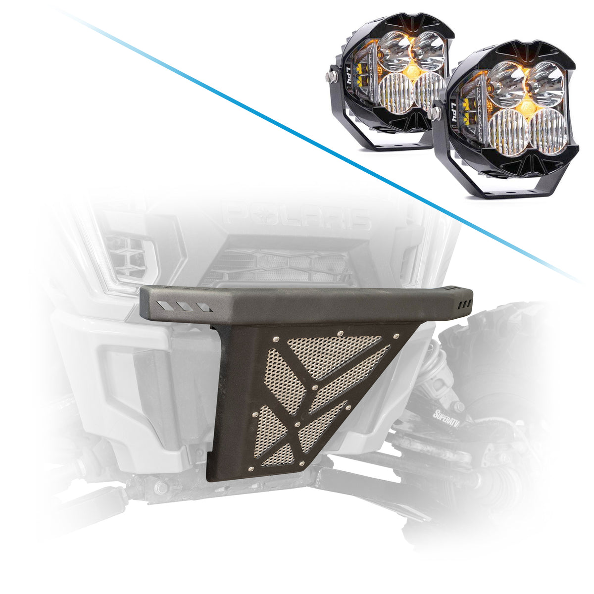 Lights options for the RZR XP 1000 front bumper