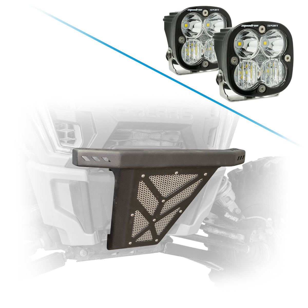 Lights options for the RZR XP 1000 front bumper