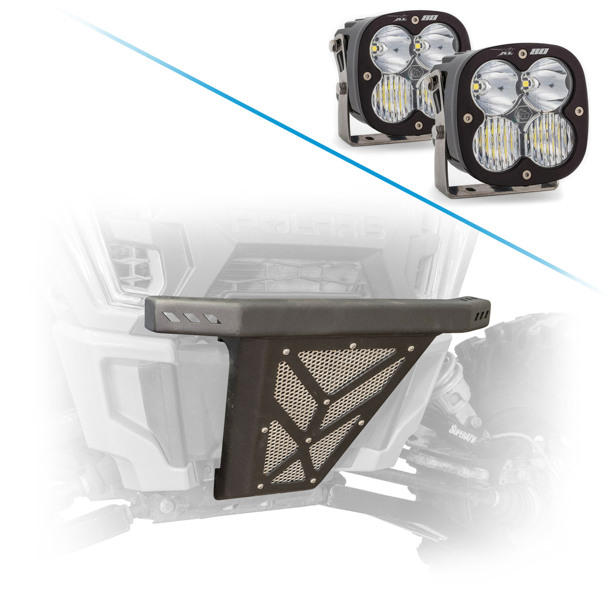Lights options for the RZR XP 1000 front bumper