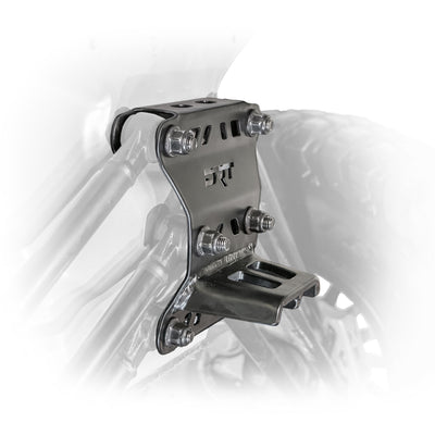 DRT Can Am Maverick X3 2017+ Dual Sheer Radius Rod Plate Front side view