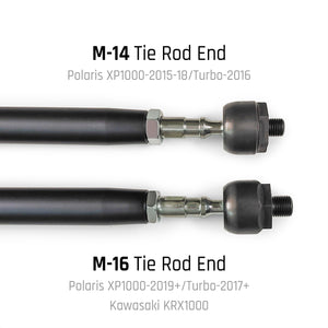 DRT Polaris RZR XP1000/4 HD Billet Aluminum Tie Rod Kit, (M14 Rack)
