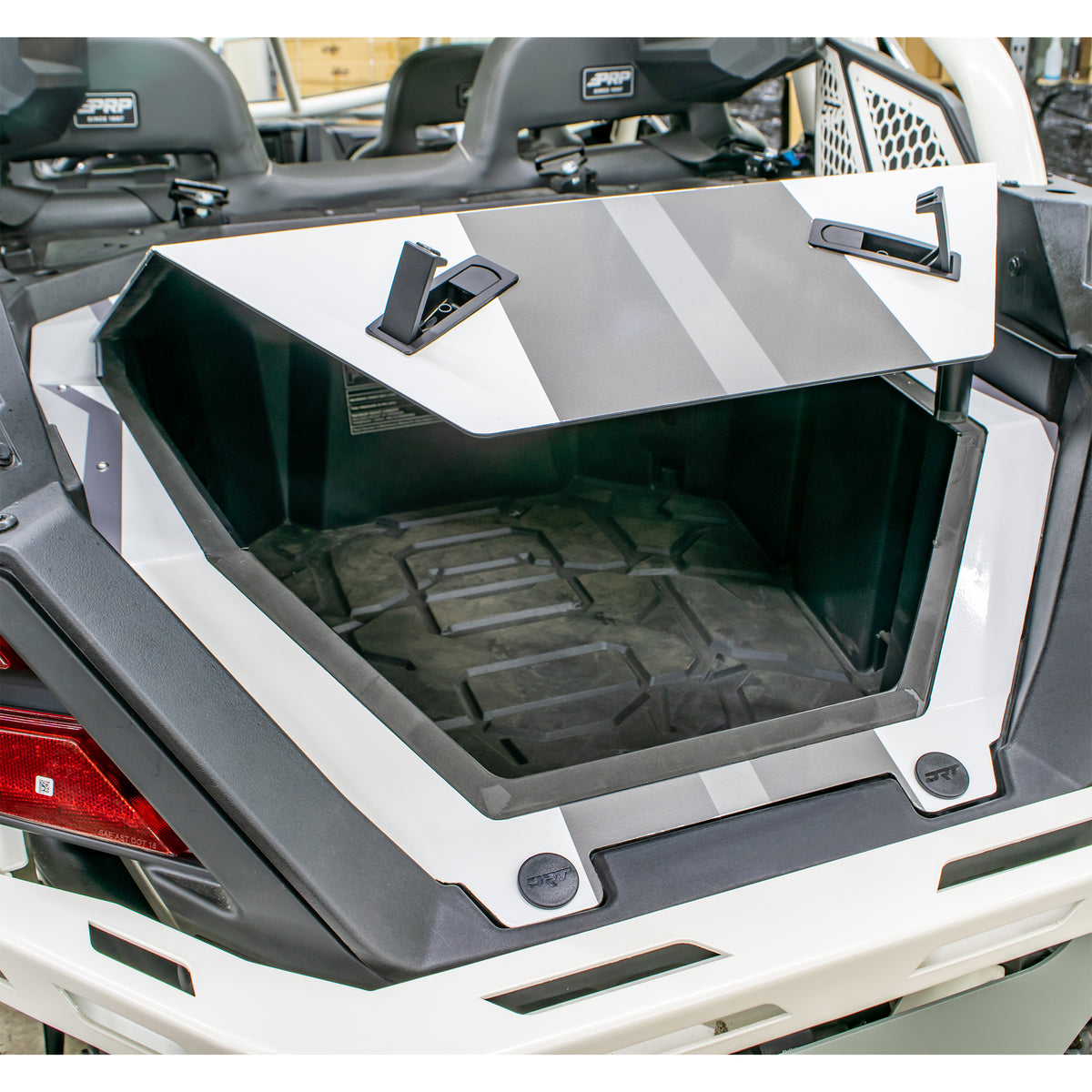 DRT RZR Pro XP / Turbo R 2020+ Aluminum Storage/Trunk Enclosure Open